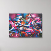 Graffiti Art Canvas Afdruk (Voorkant)