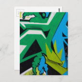 graffiti Art Design Briefkaart (Voorkant / Achterkant)