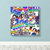 Graffiti Art enveloppé toile (Insitu (Plancher de Bois))