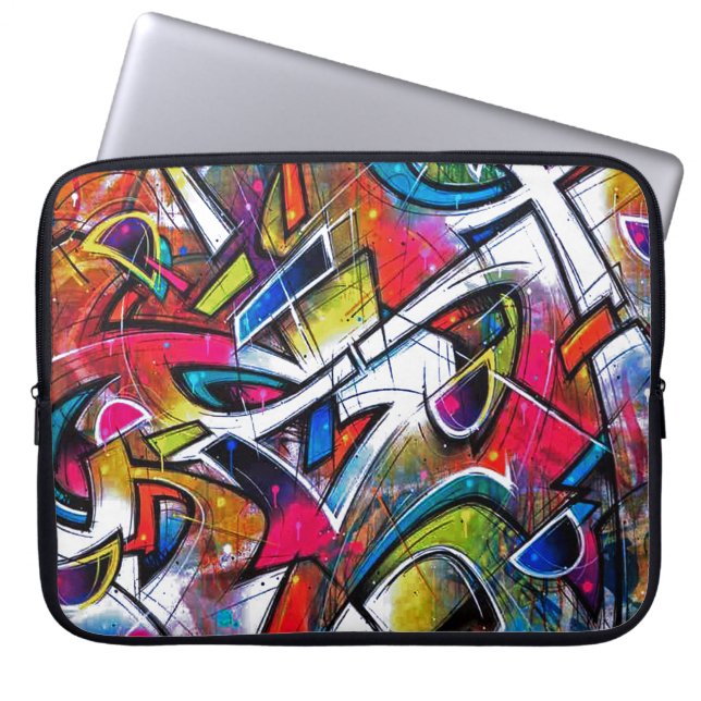 Graffiti Art Laptop Sleeve (Voorkant)