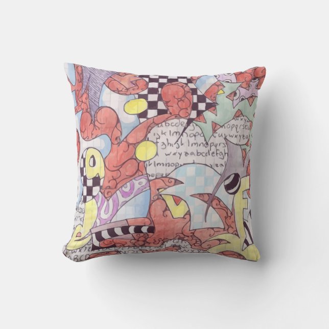 Graffiti Art Pillow Kussen (Voorkant)