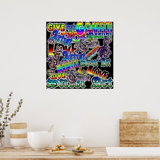 Graffiti Art Poster (Keuken)