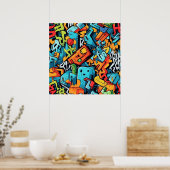 Graffiti Art Poster (Keuken)