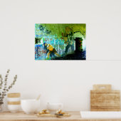 Graffiti art poster WWWII bunker (Keuken)
