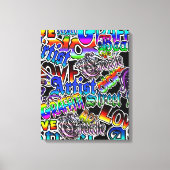 Graffiti Art Wrapped Canvas Afdruk (Voorkant)