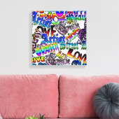 Graffiti Art Wrapped Canvas Afdruk (Insitu (Woonkamer))