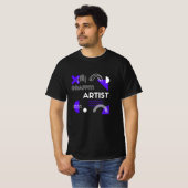 Graffiti Artiest Retro T-shirt (Voorkant volledig)