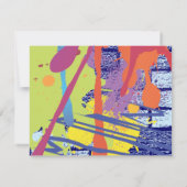 Graffiti Artist Bar Bat mitzvah Carte de réponse I (Dos)