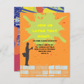 Graffiti Artist Bar Bat mitzvah Invitation Party C (Devant / Derrière)