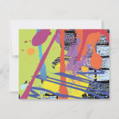 Graffiti Artist Girl Bat mitzvah Invitation Carte  (Dos)