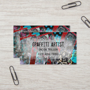 Graffiti Artist Grunge Urban Street Modern Visitekaartje