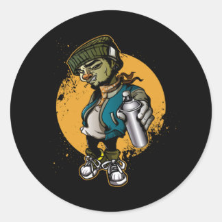 Graffiti Artist Spray Painters Graffiti Ronde Sticker