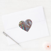 Graffiti Artwork Face Hart Sticker (Envelop)
