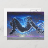 Graffiti Astronaut Briefkaart (Voorkant / Achterkant)