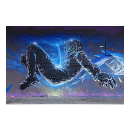 Graffiti Astronaut Perfect Poster (Voorkant)