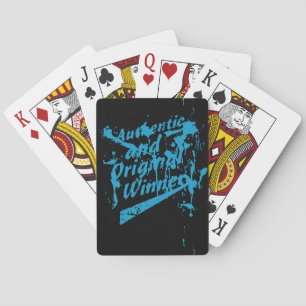 Graffiti Authentieke Originele Winnaar Grunge Spat Pokerkaarten