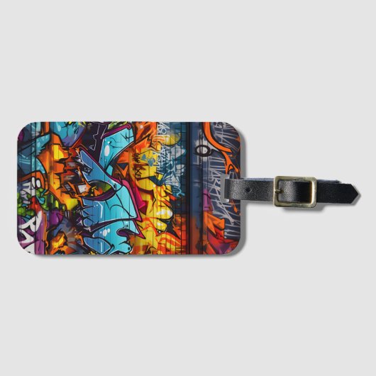 Graffiti Bagagelabel (Voorkant (horizontaal))