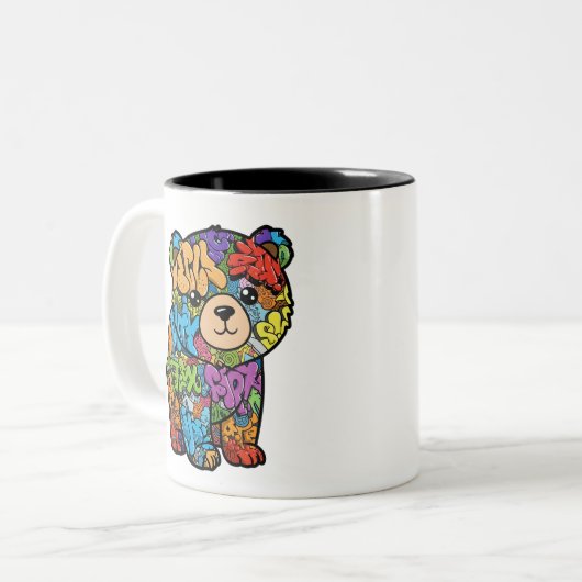 Graffiti Bear Mug - Version à droite (Devant gauche)
