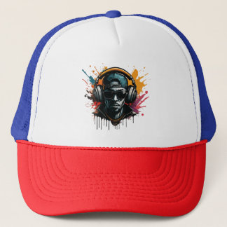 Graffiti Beats, Splashed Beats Trucker Hat Pet
