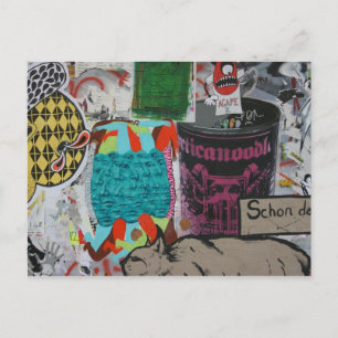 Graffiti, Berlijn, Duitsland Briefkaart
