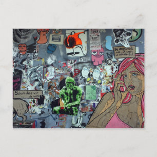 Graffiti, Berlijn, Duitsland Briefkaart