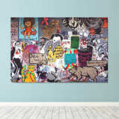 Graffiti, Berlijn, Duitsland Canvas Afdruk (Insitu (Houten vloer))
