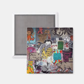 Graffiti, Berlijn, Duitsland Magneet (Voorkant / Achterkant)