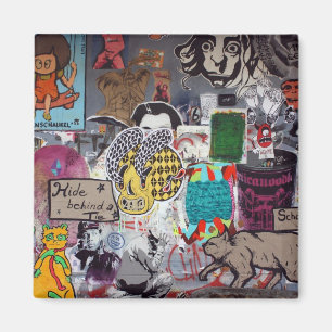 Graffiti, Berlijn, Duitsland Magneet