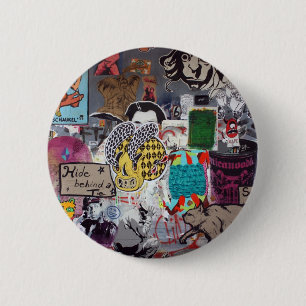 Graffiti, Berlijn, Duitsland Ronde Button 5,7 Cm