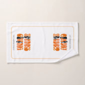 Graffiti blanc moderne Thanksgiving automne automn (Serviette à main)