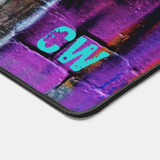 Graffiti bleu violet gras fille (Coin)