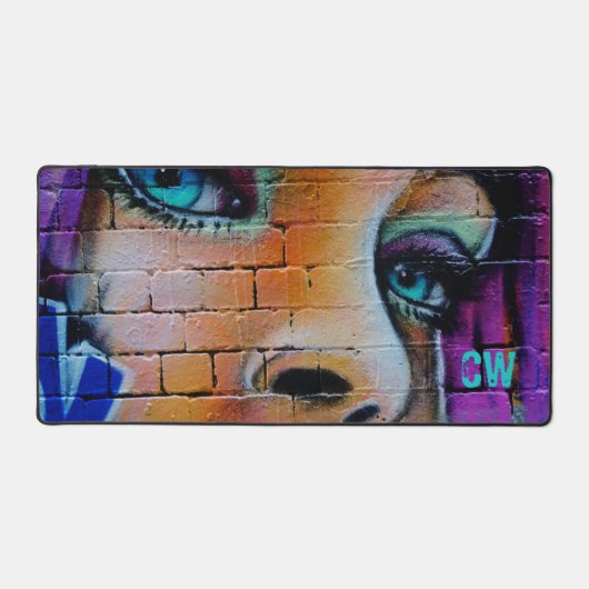 Graffiti bleu violet gras fille (Recto)