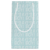 Graffiti Blue Baby shower, een cadeautas voor meis (Voorkant)