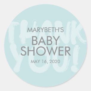 Graffiti Blue Baby shower voor Sticker