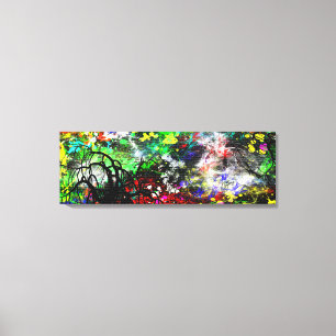 Graffiti Brick Wall Canvas Afdruk