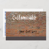 Graffiti Brick Wall  Kaart (Voorkant / Achterkant)