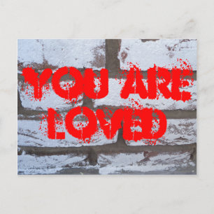 Graffiti Bricks Briefkaart