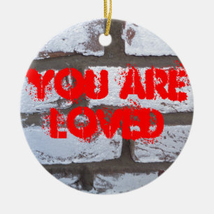 Graffiti Bricks Keramisch Ornament