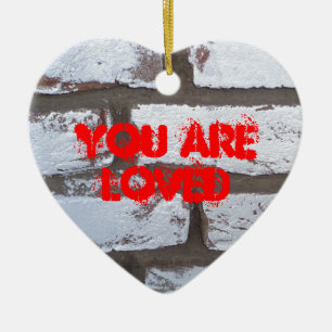 Graffiti Bricks Keramisch Ornament