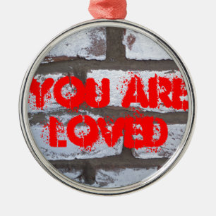 Graffiti Bricks Metalen Ornament