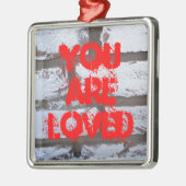 Graffiti Bricks Metalen Ornament (Links)