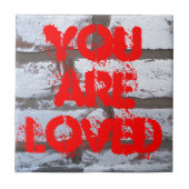 Graffiti Bricks Tegeltje (Voorkant)