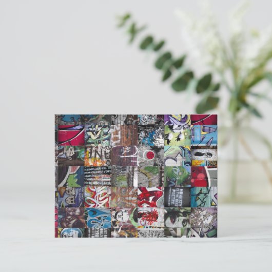 Graffiti Briefkaart (Staand voorkant)