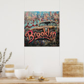 Graffiti Brooklyn Poster (Keuken)