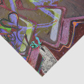 Graffiti Bruin Roze Strunge Street Wall Art Tissuepapier (Detail)