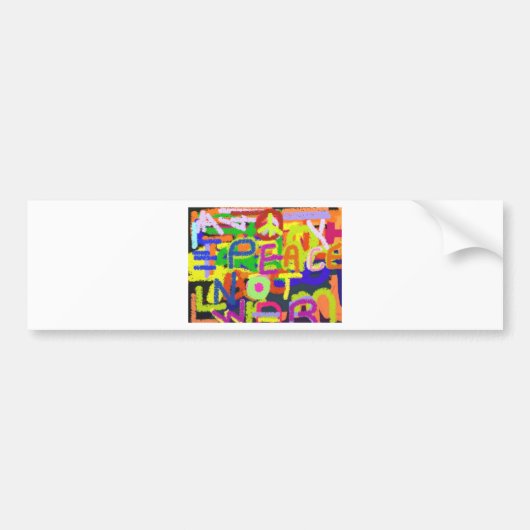 Graffiti Bumpersticker (Voorkant)
