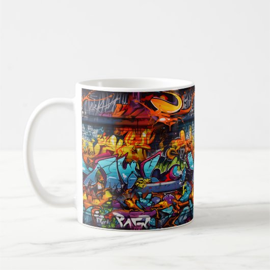 Graffiti Café Mug (Gauche)
