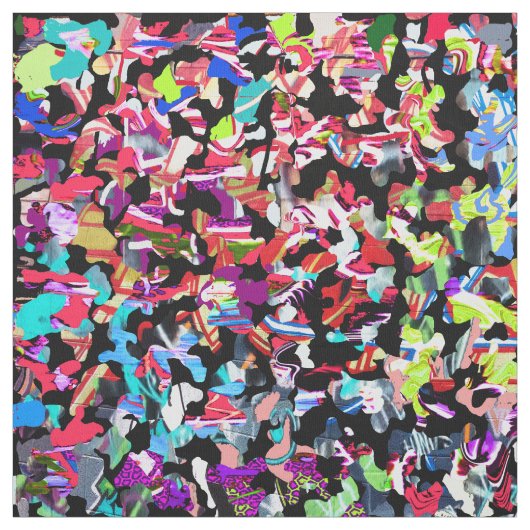 Graffiti camouflage stof (Swatch)