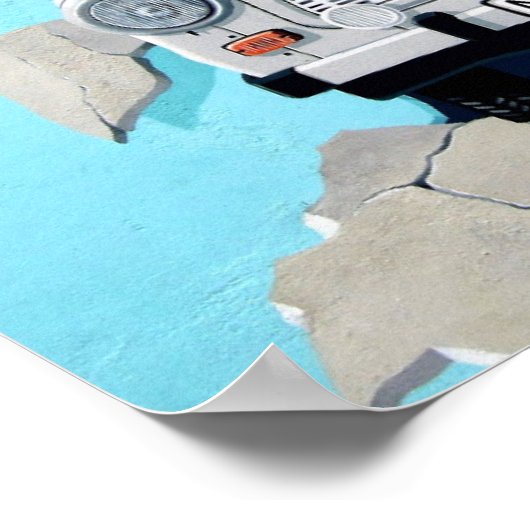 Graffiti Car Crash Poster (Coin)