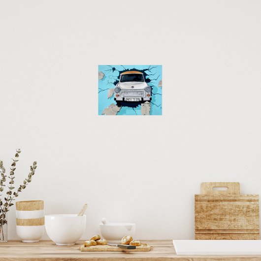 Graffiti Car Crash Poster (Cuisine)